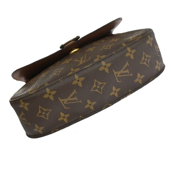 LOUIS VUITTON Saint Cloud GM Shoulder Bag Monogram Leather Brown - Picture 6 of 16